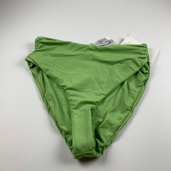 Dippin' Daisy's Women's High-Cut Shirred Sunset Green Bikini Bottom Size XS NWT‎ - Picture 1 of 8